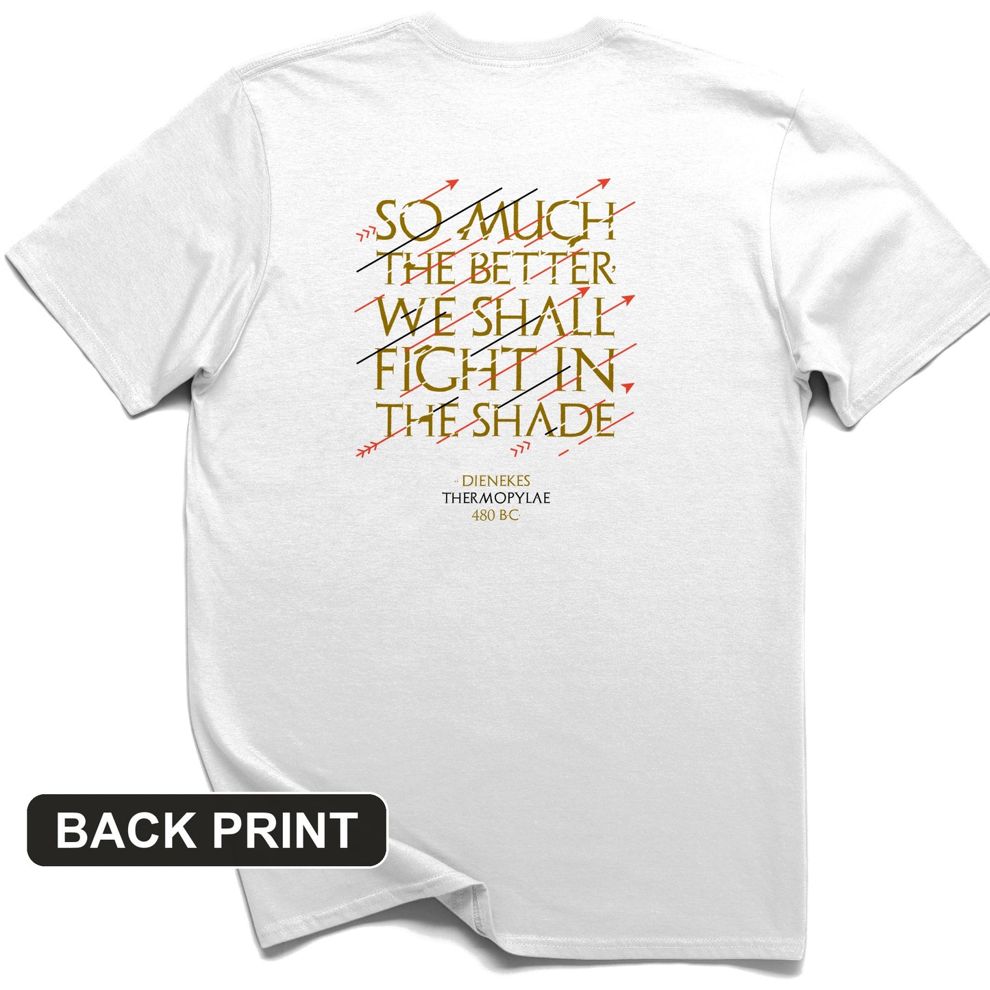 Fight In The Shade Back Print T-Shirt