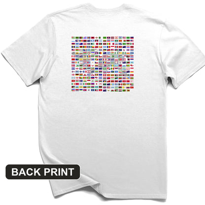 Flags of the World Back Print T-Shirt