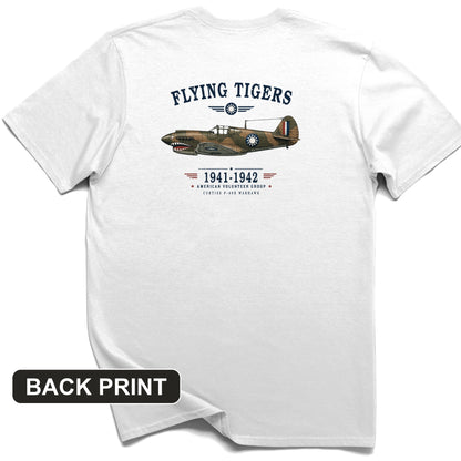 Flying Tigers Back Print T-Shirt