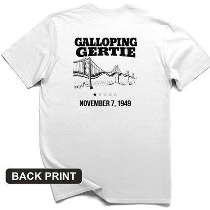Galloping Gertie Back Print T-Shirt
