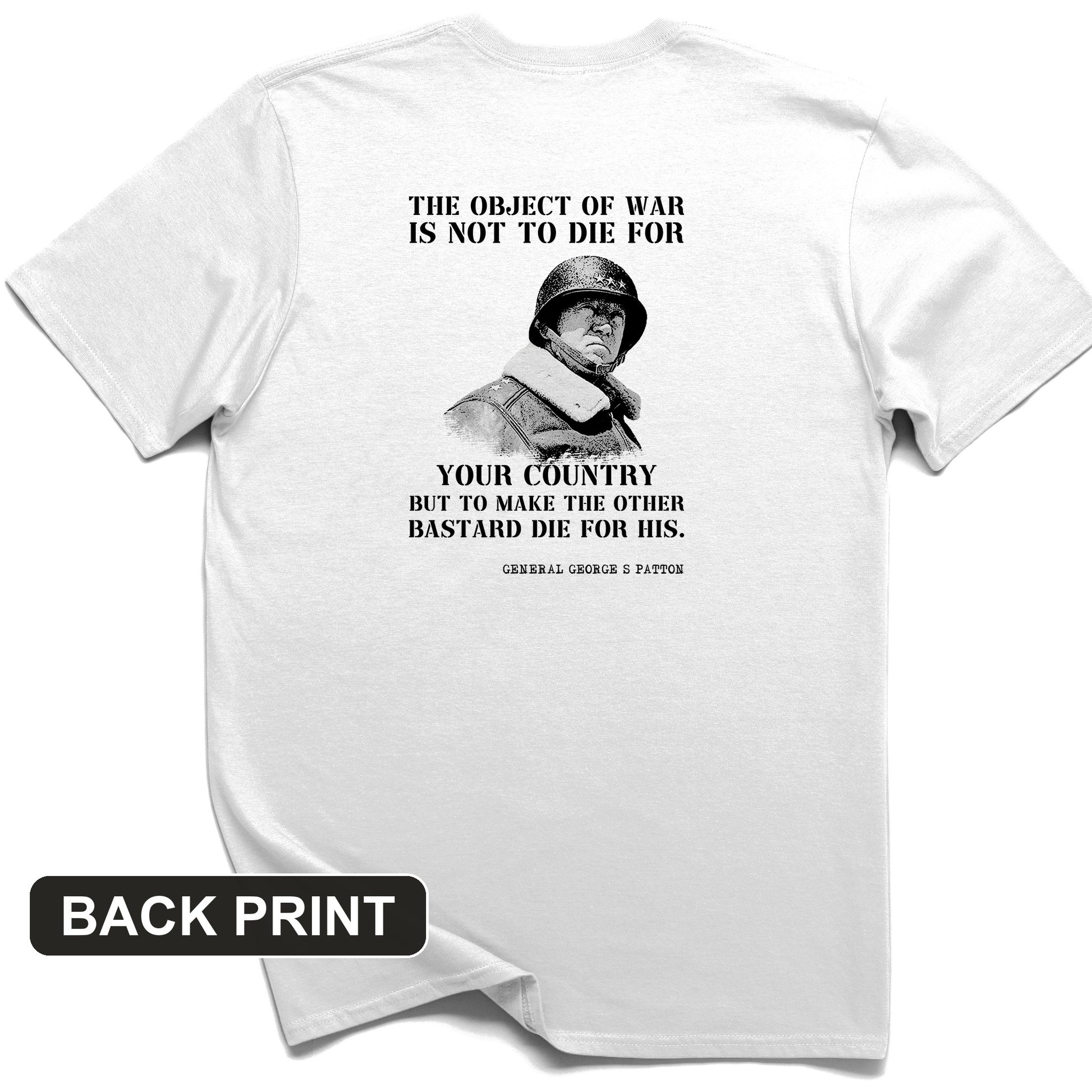 General Patton Back Print T-Shirt