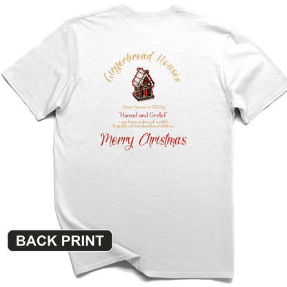 Gingerbread House Back Print T-Shirt