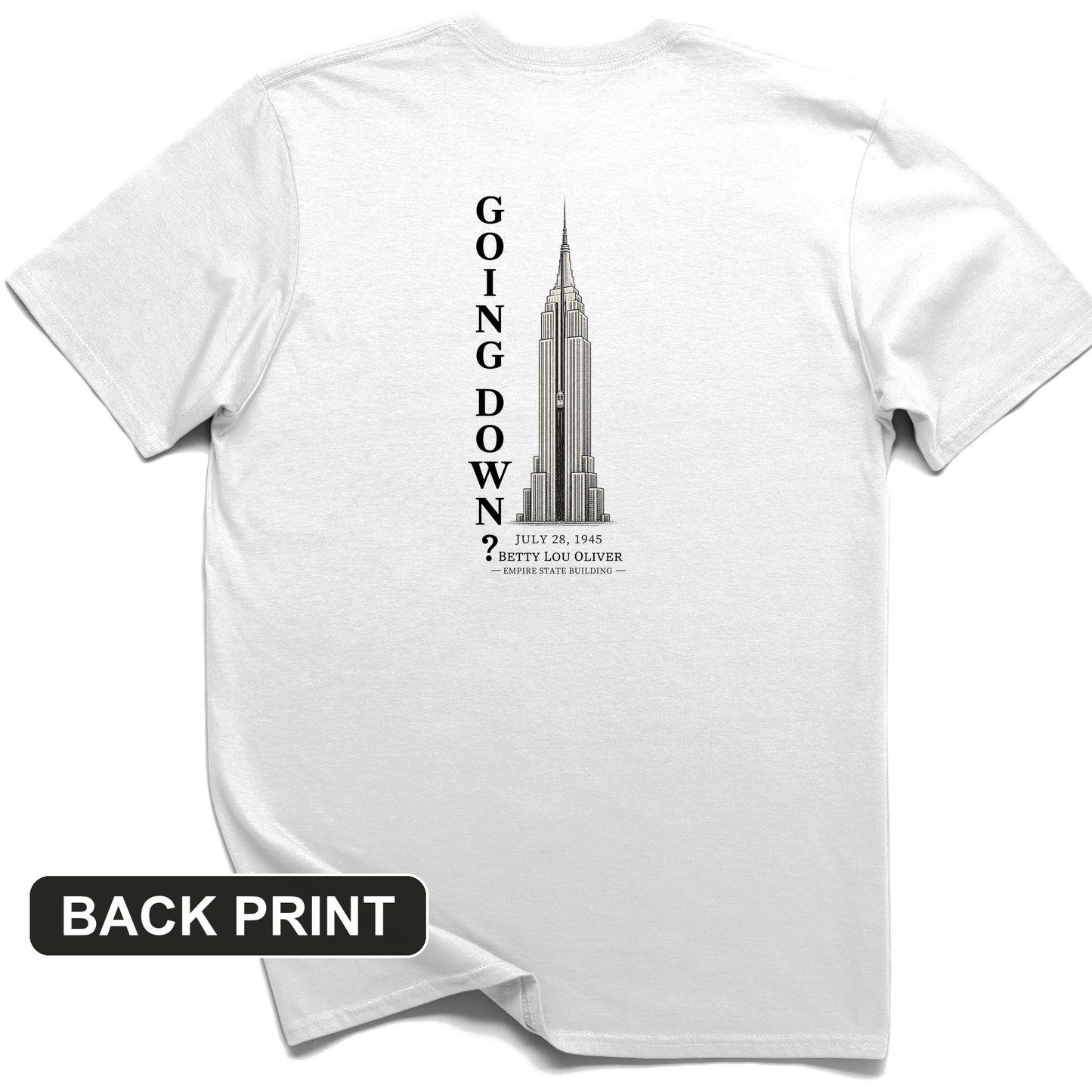 Going Down Back Print T-Shirt