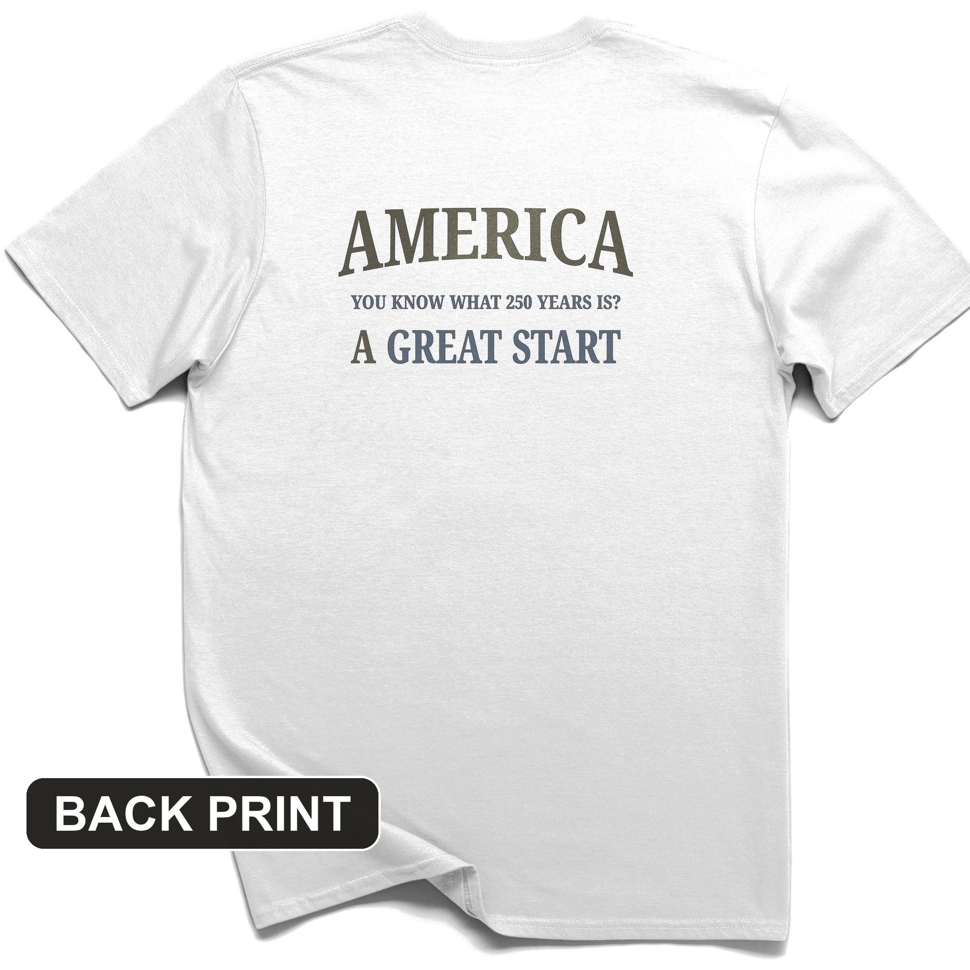 Great Start Back Print T-Shirt