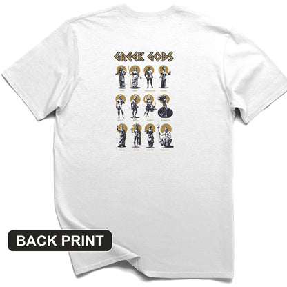 Greek Gods Back Print T-Shirt