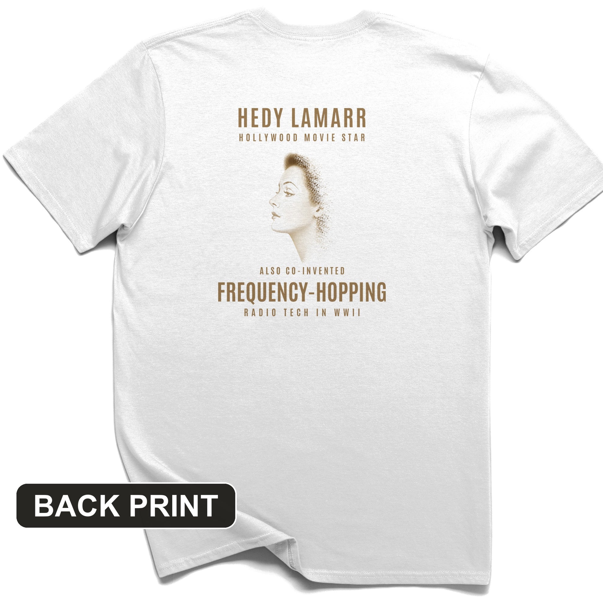 Hedy Lamarr Back Print T-Shirt