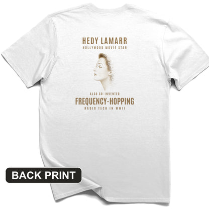 Hedy Lamarr Back Print T-Shirt