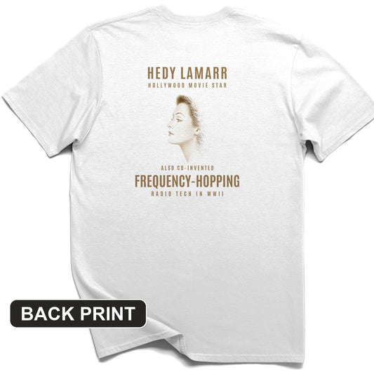 Hedy Lamarr Back Print T-Shirt