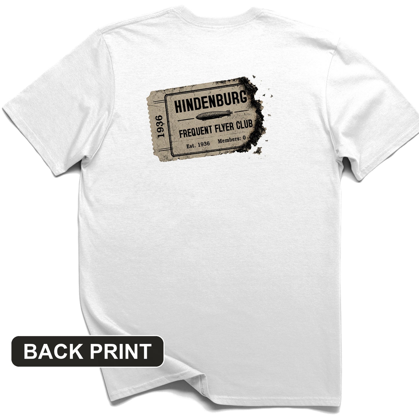 Hindenburg Back Print T-Shirt