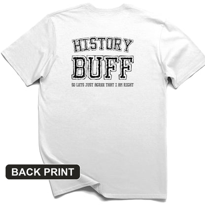 History Buff Back Print T-Shirt