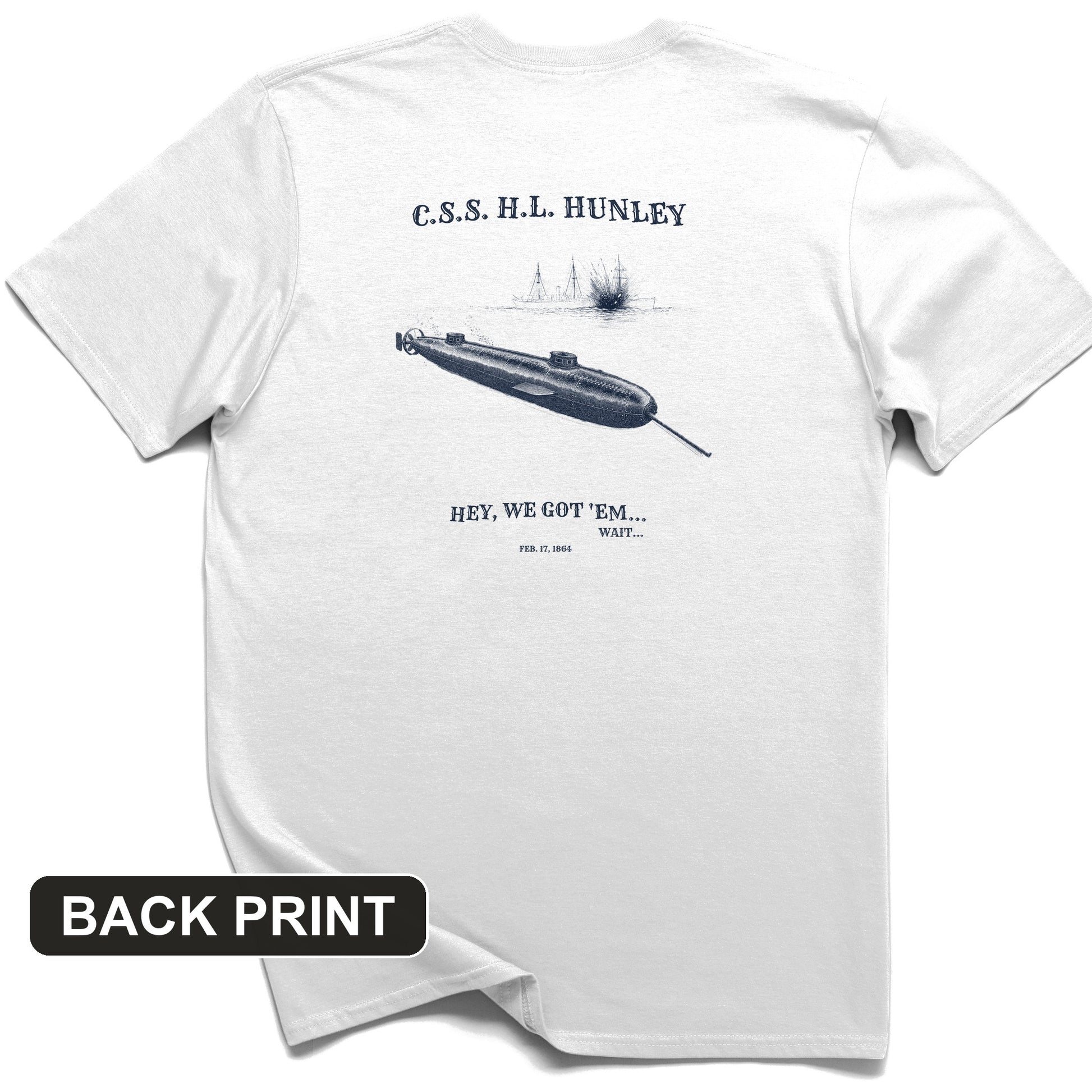 HL Hunley We Got Em Back Print T-Shirt