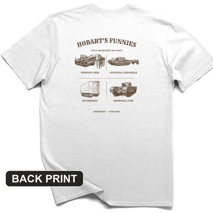 Hobart's Funnies Back Print T-Shirt