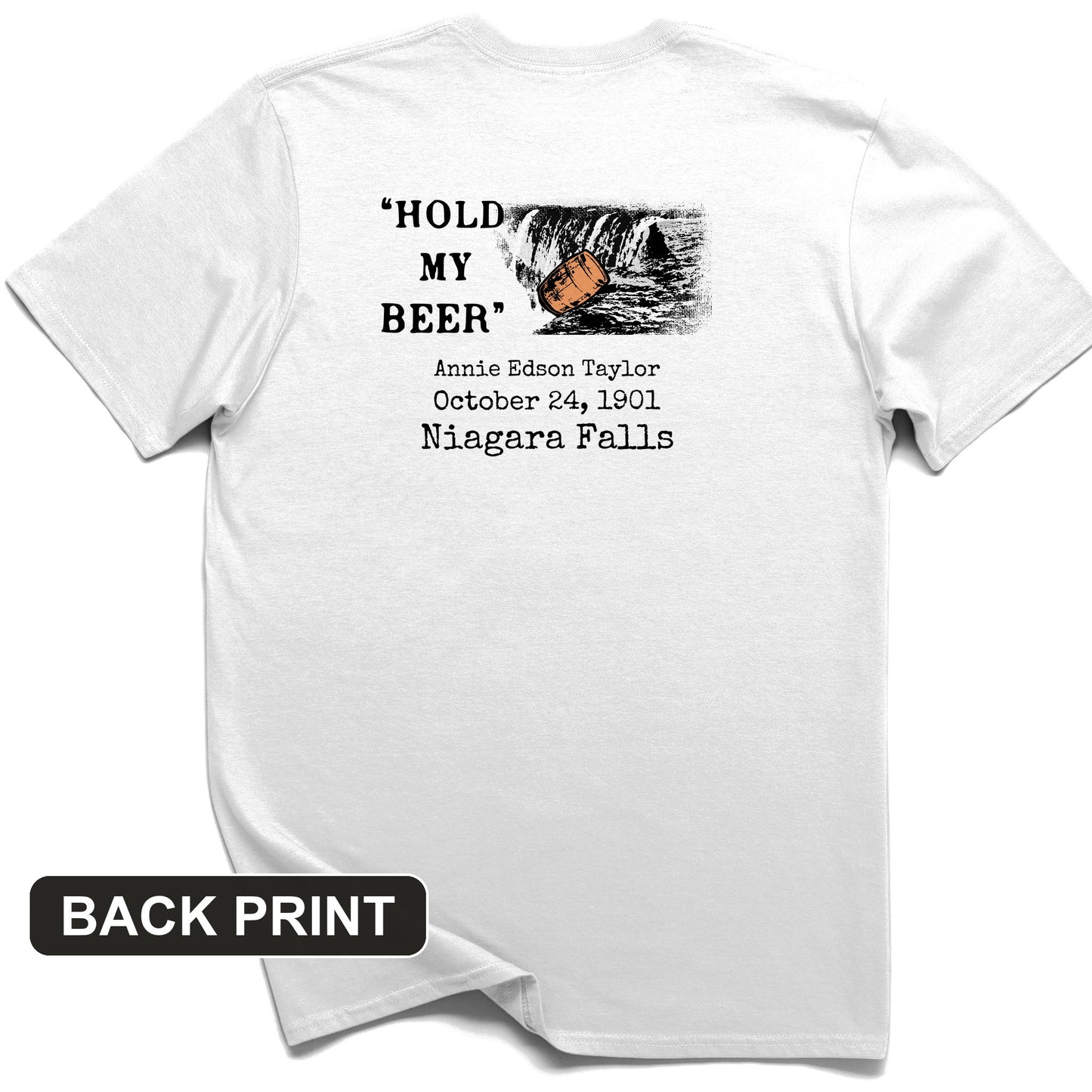 Hold My Beer Back Print T-Shirt