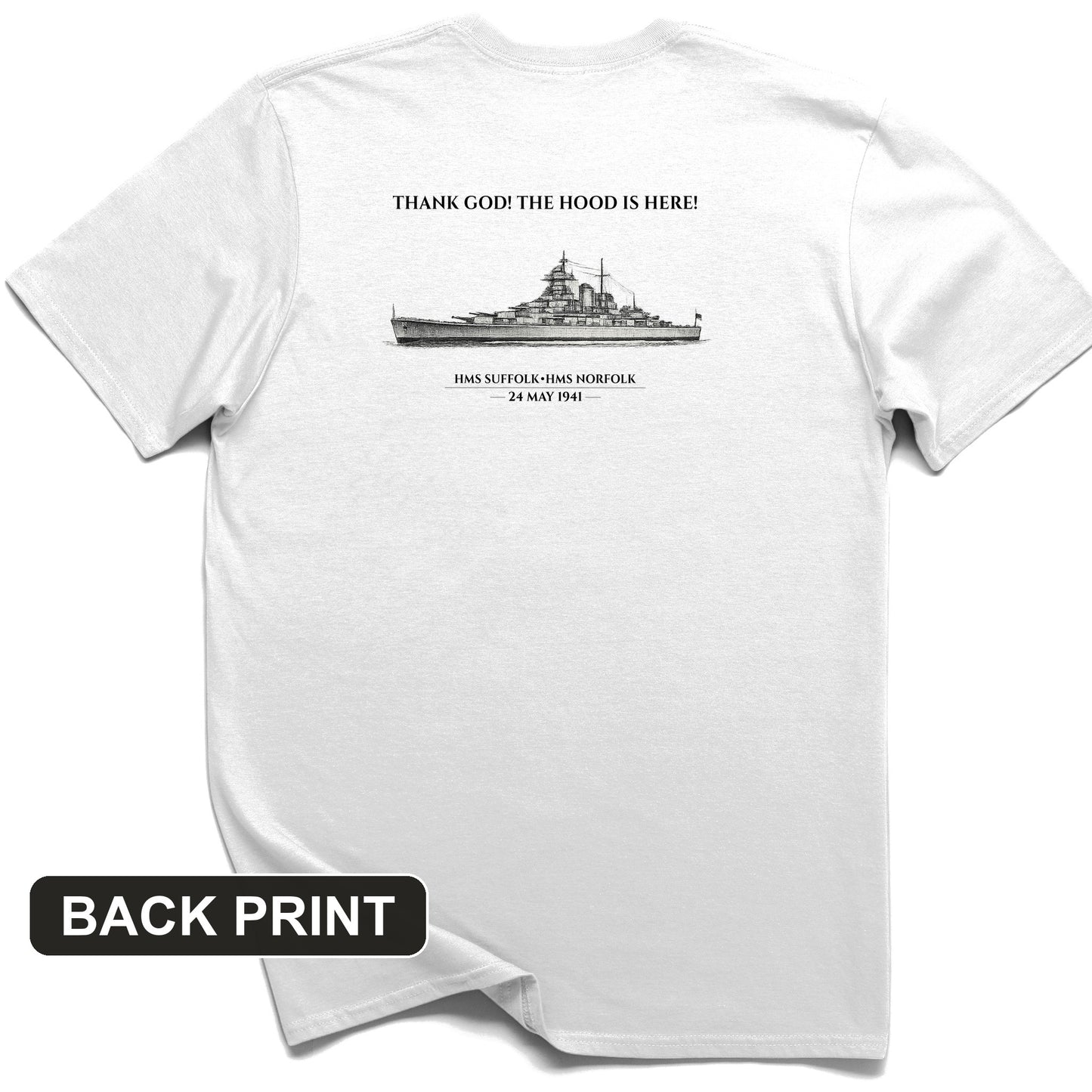 Hood Back Print T-Shirt