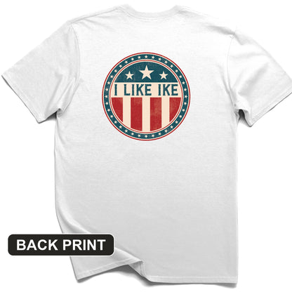 I Like Ike Back Print T-Shirt
