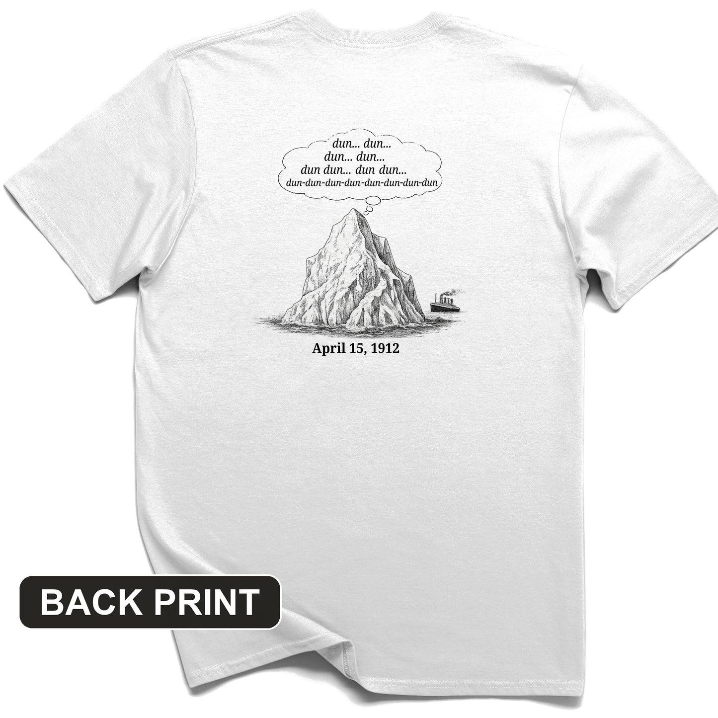 Iceberg Jaws Back Print T-Shirt