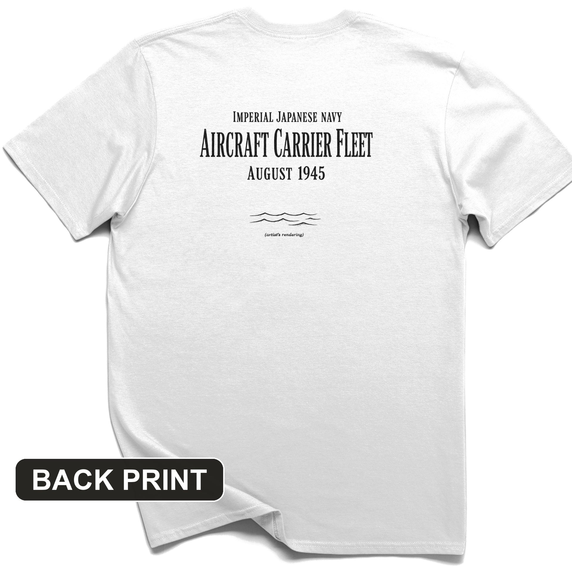 IJN Aircraft Carriers Back Print T-Shirt