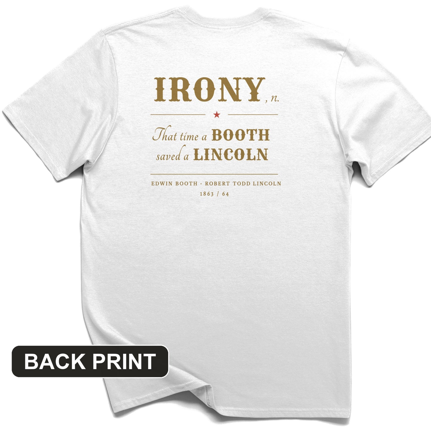 Irony Back Print T-Shirt