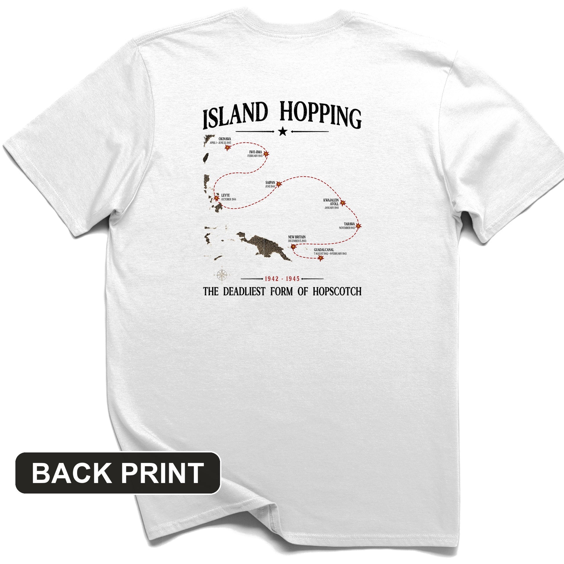 Island Hopping Back Print T-Shirt