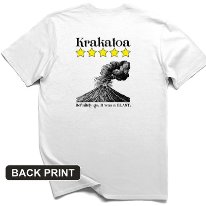 Krakatoa 5 Star Back Print T-Shirt