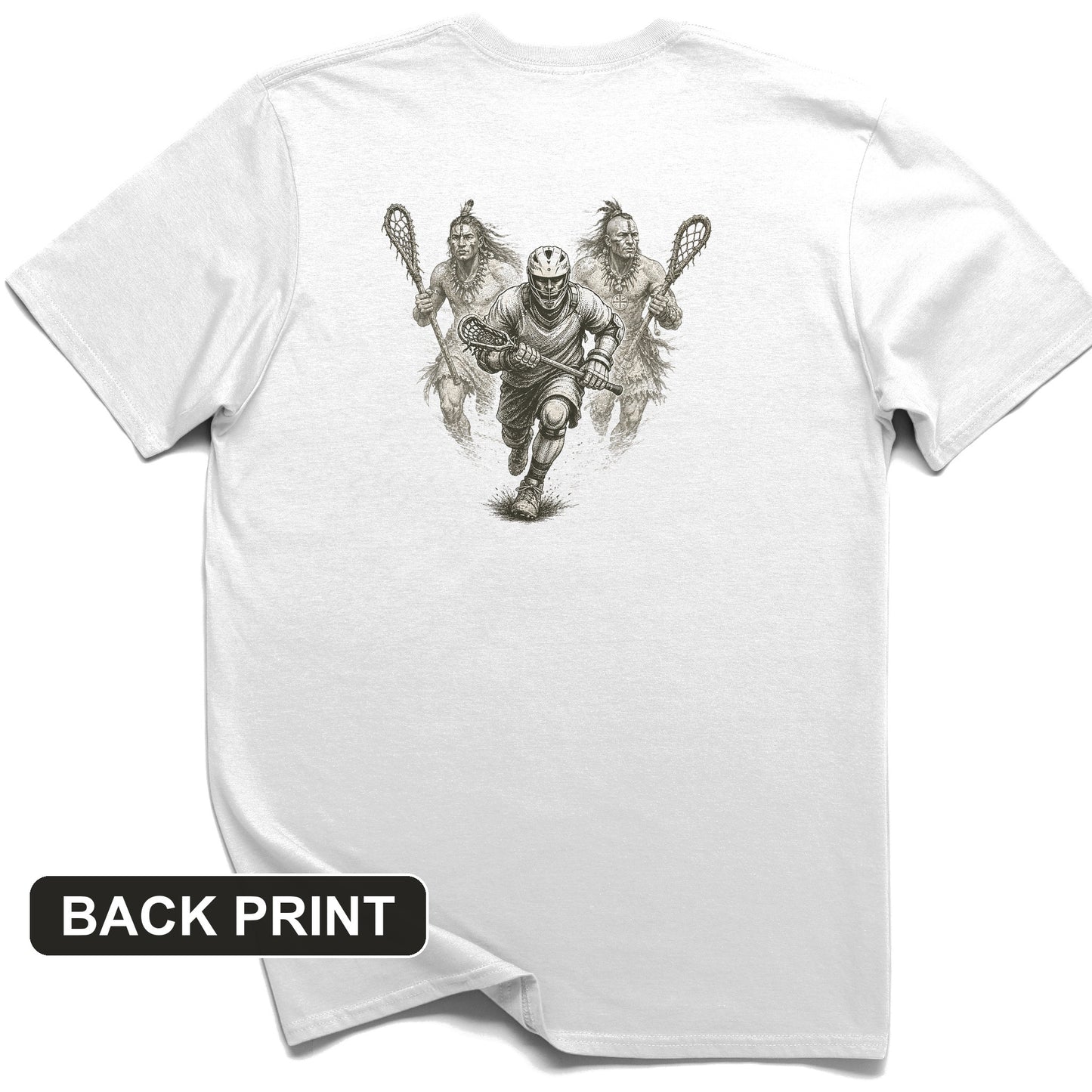Lacrosse Back Print T-Shirt