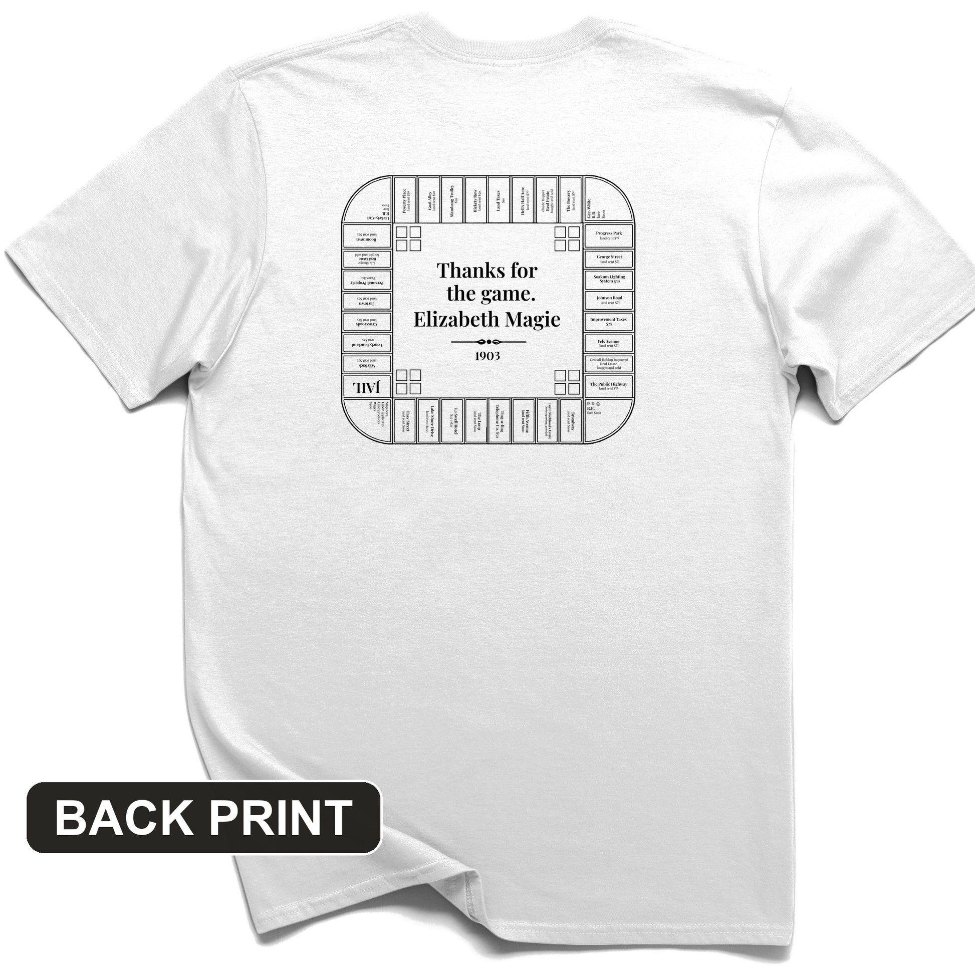 Landlords Game Back Print T-Shirt