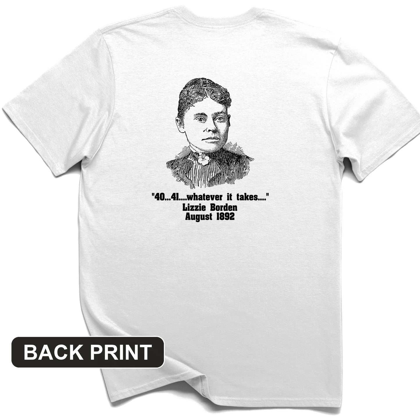 Lizzie Borden Back Print T-Shirt