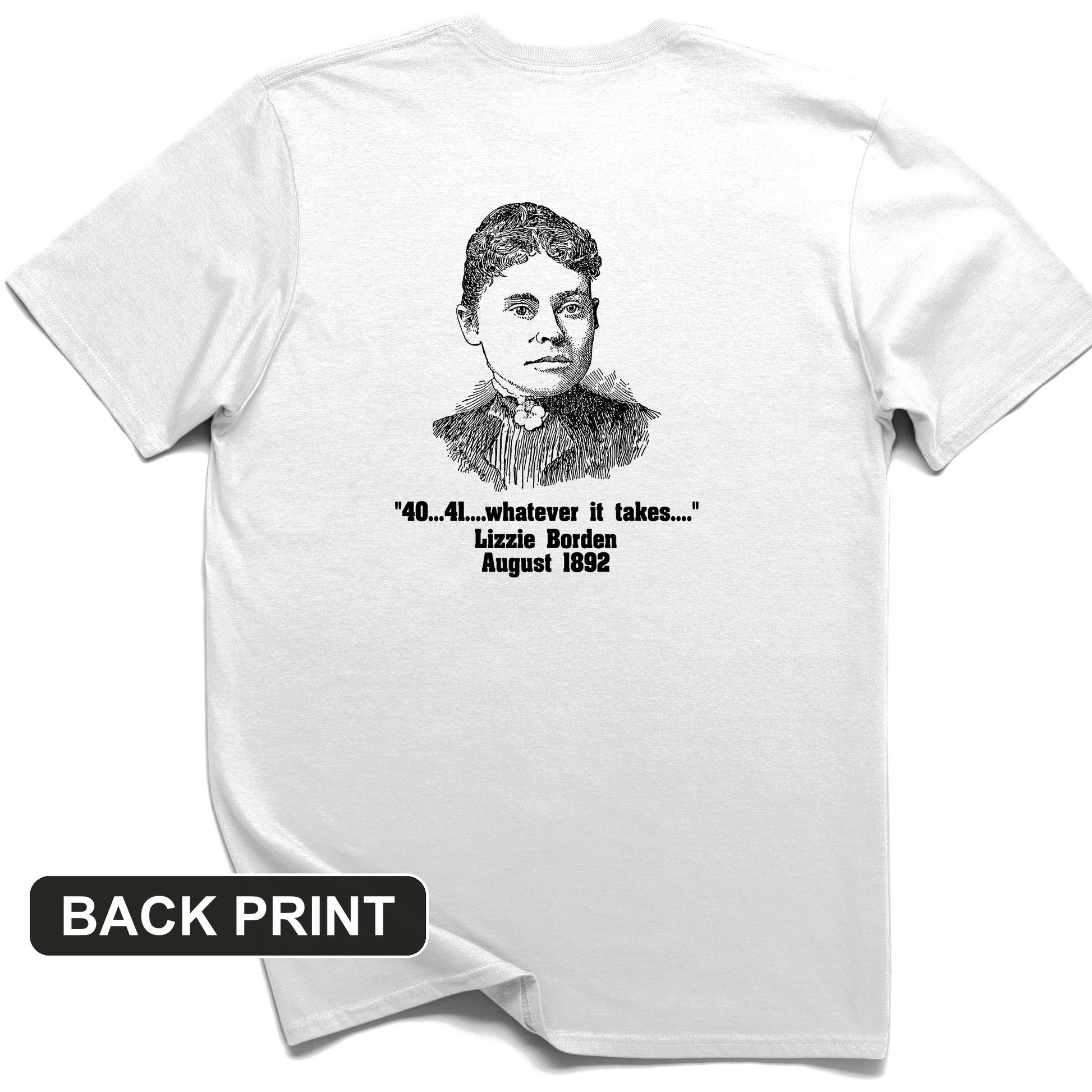 Lizzie Borden Back Print T-Shirt