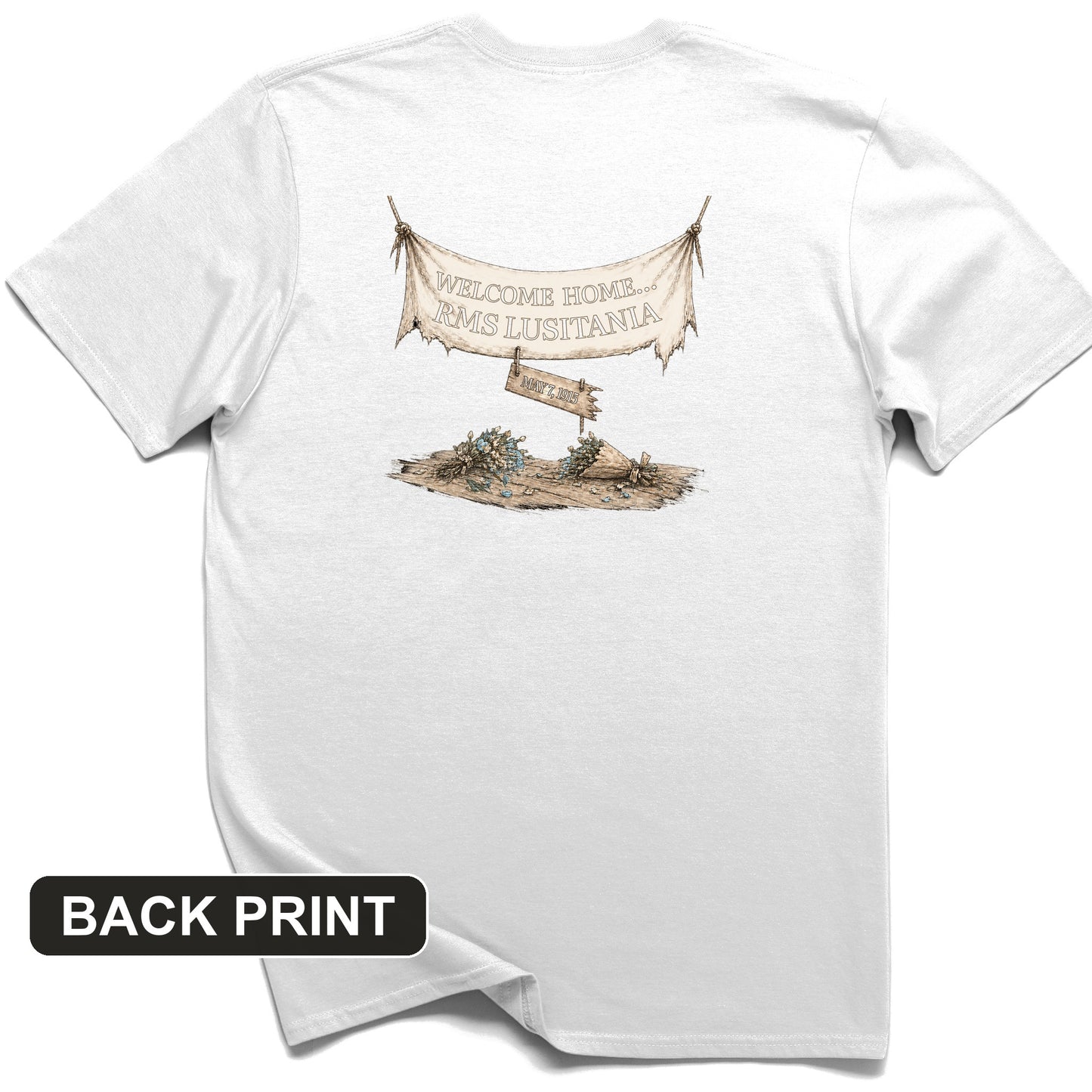 Lusitania Back Print T-Shirt
