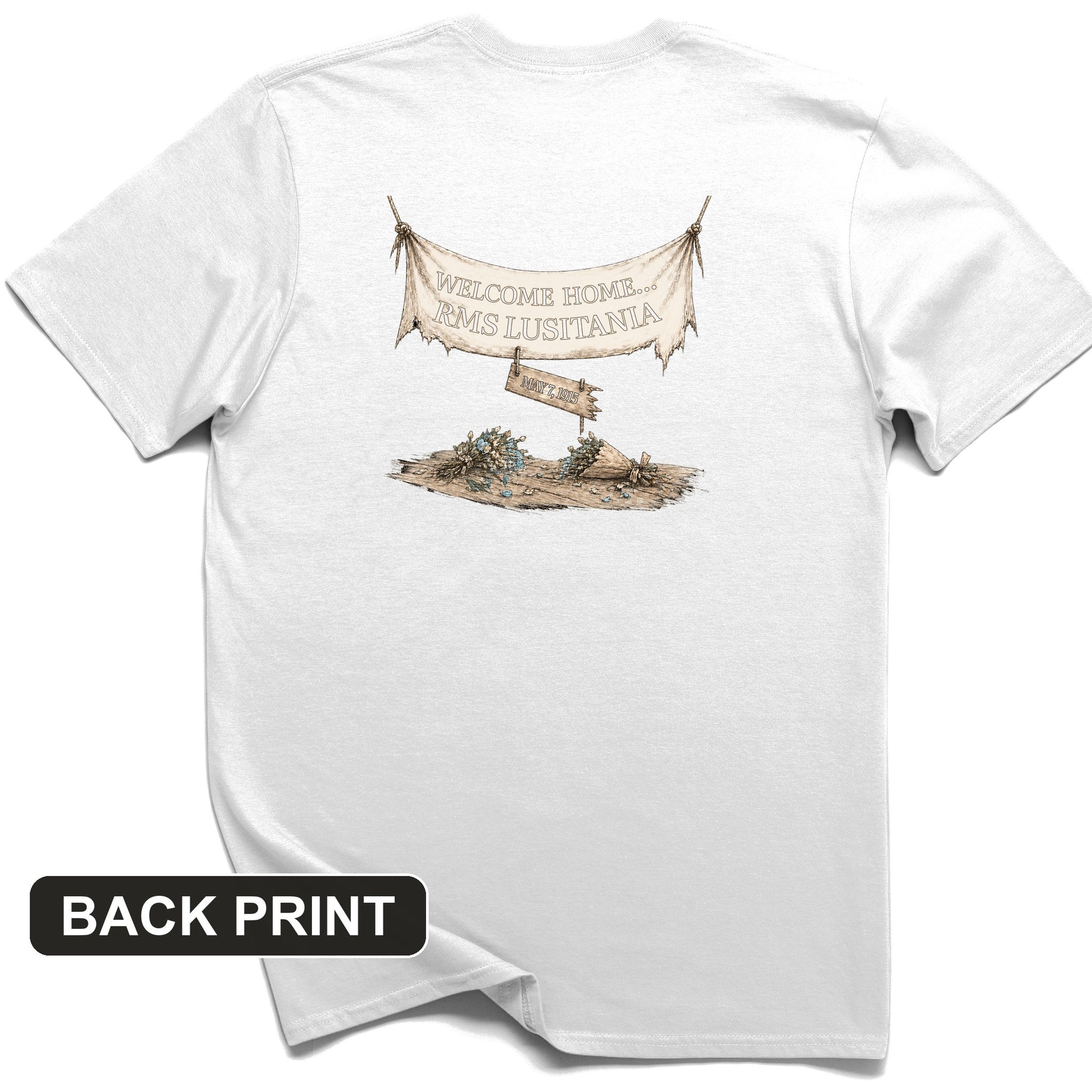 Lusitania Back Print T-Shirt