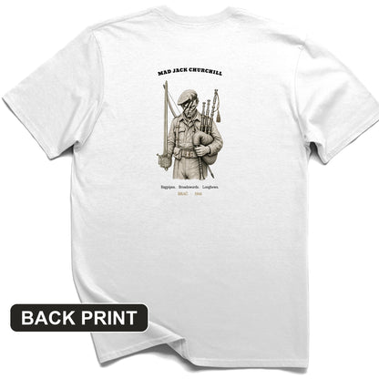 Mad Jack Churchill Back Print T-Shirt