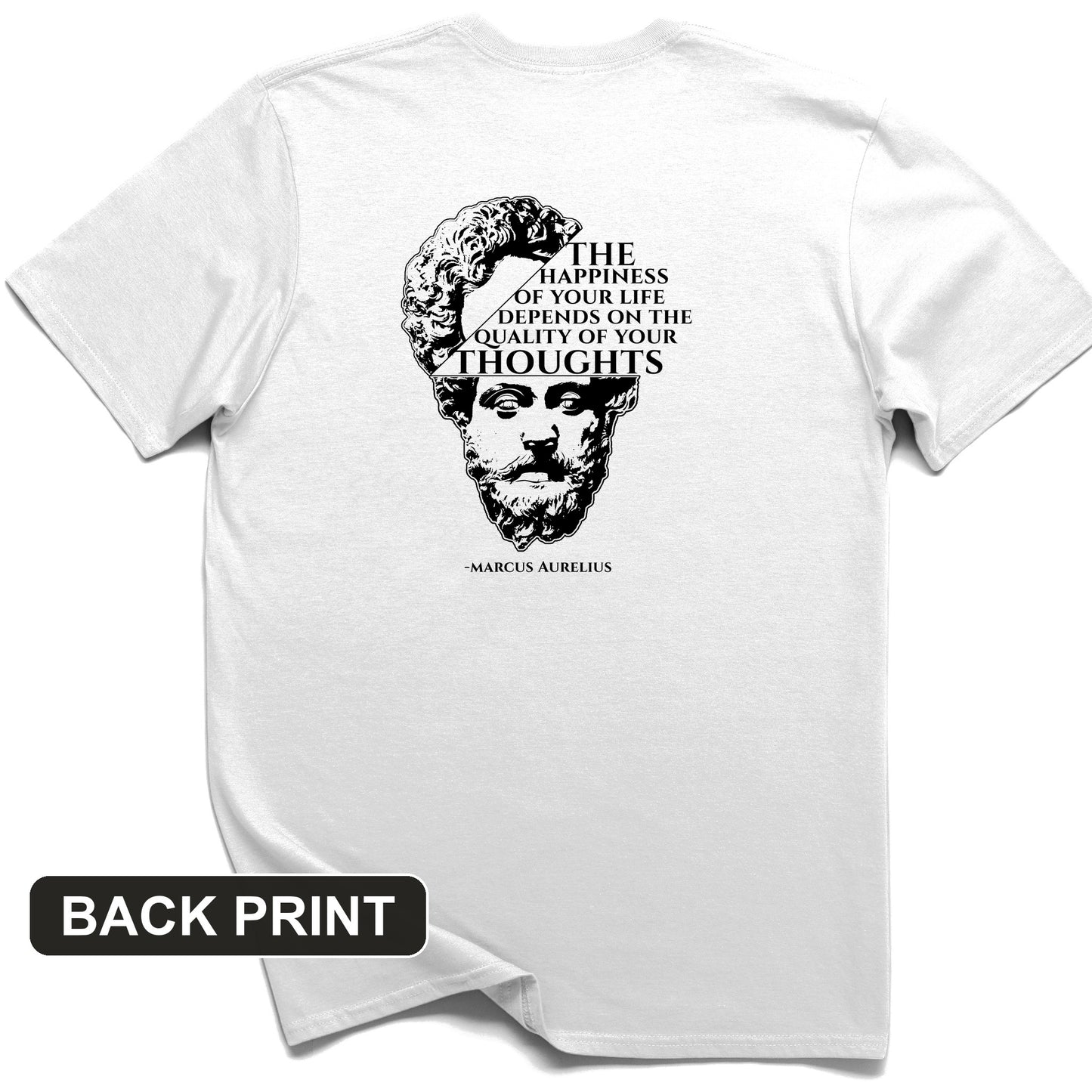 Marcus Aurelius Back Print T-Shirt
