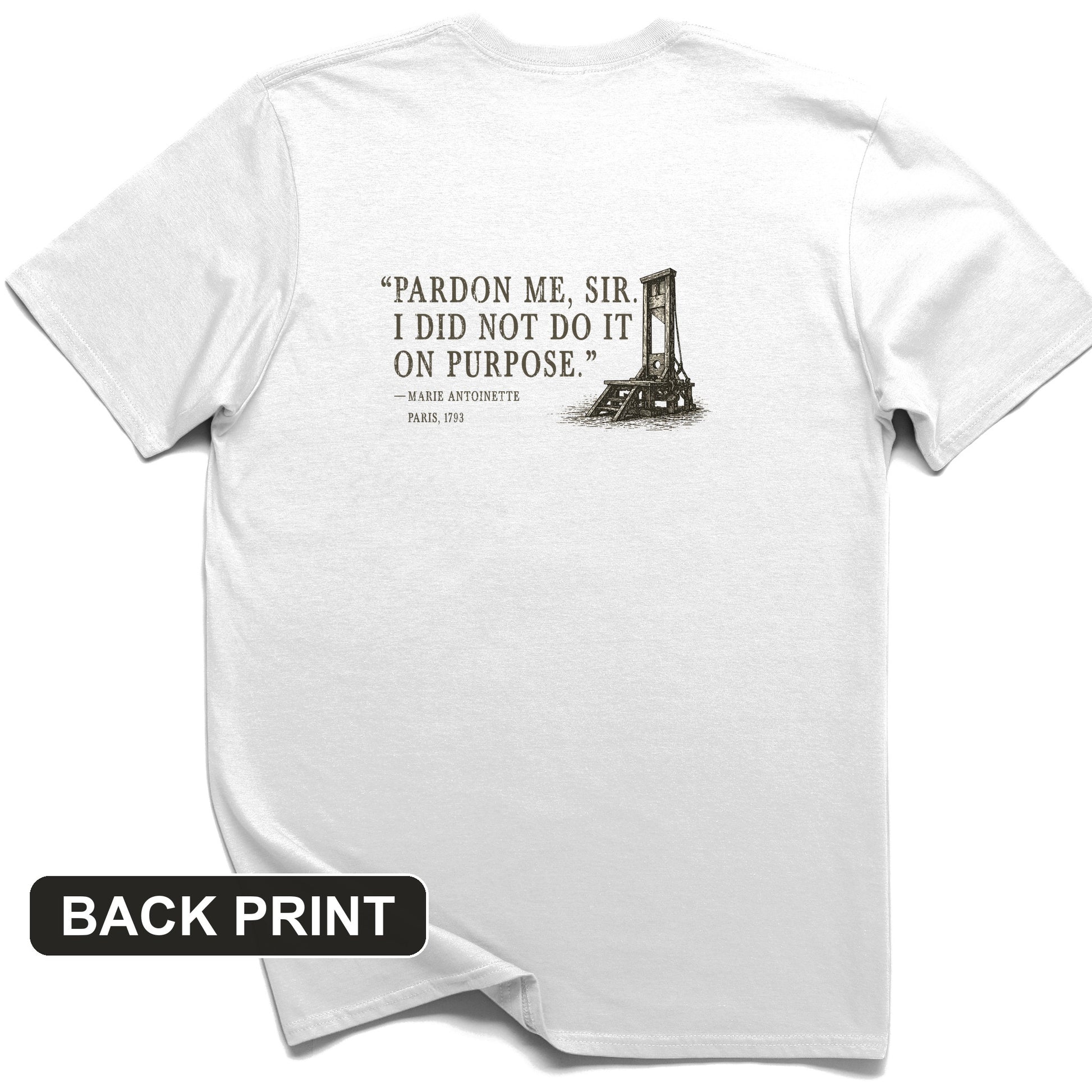 Marie Antoinette Back Print T-Shirt