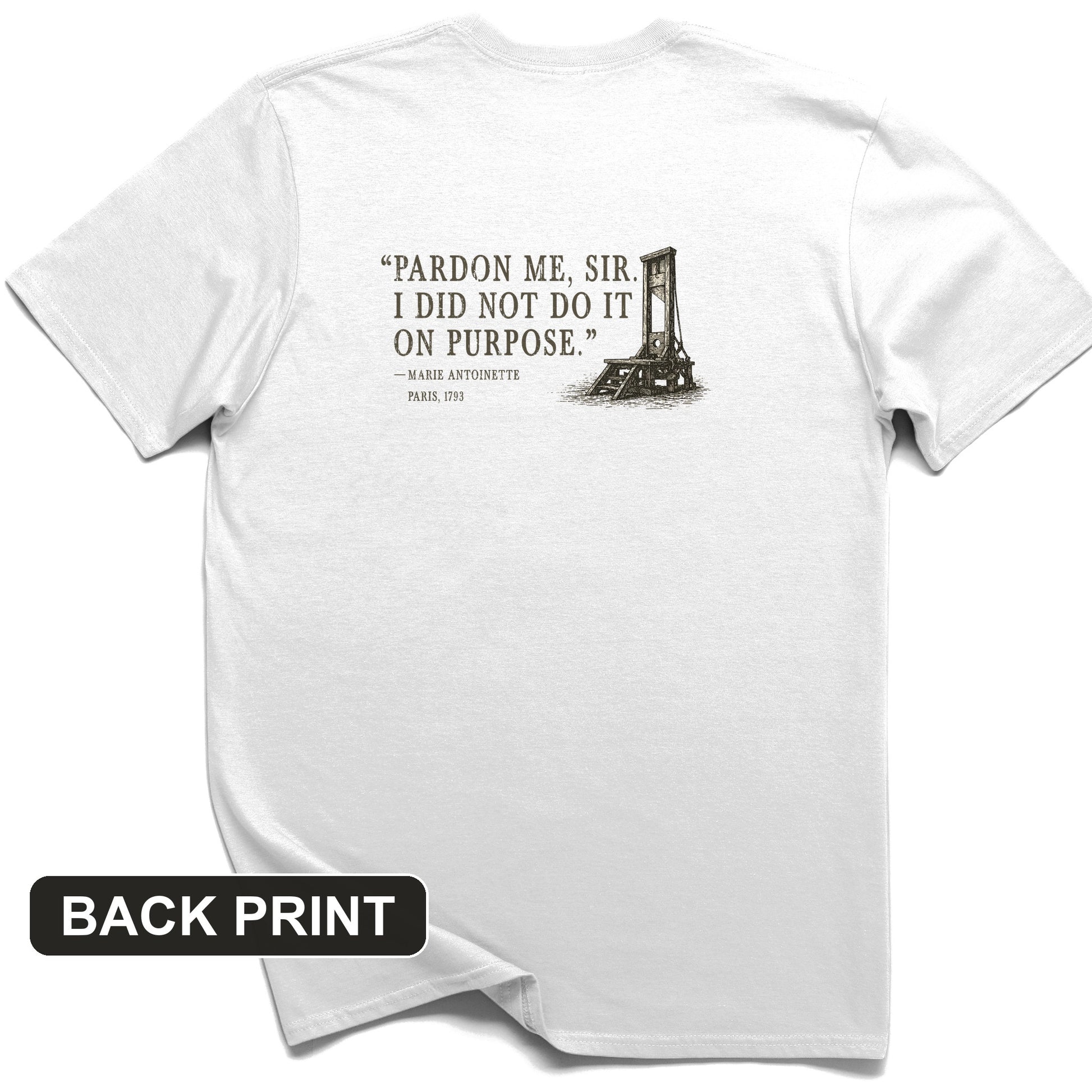 Marie Antoinette Back Print T-Shirt