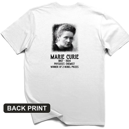 Marie Curie Back Print T-Shirt