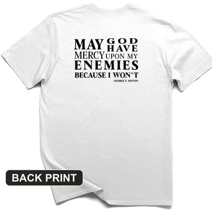 May God Have Mercy Back Print T-Shirt
