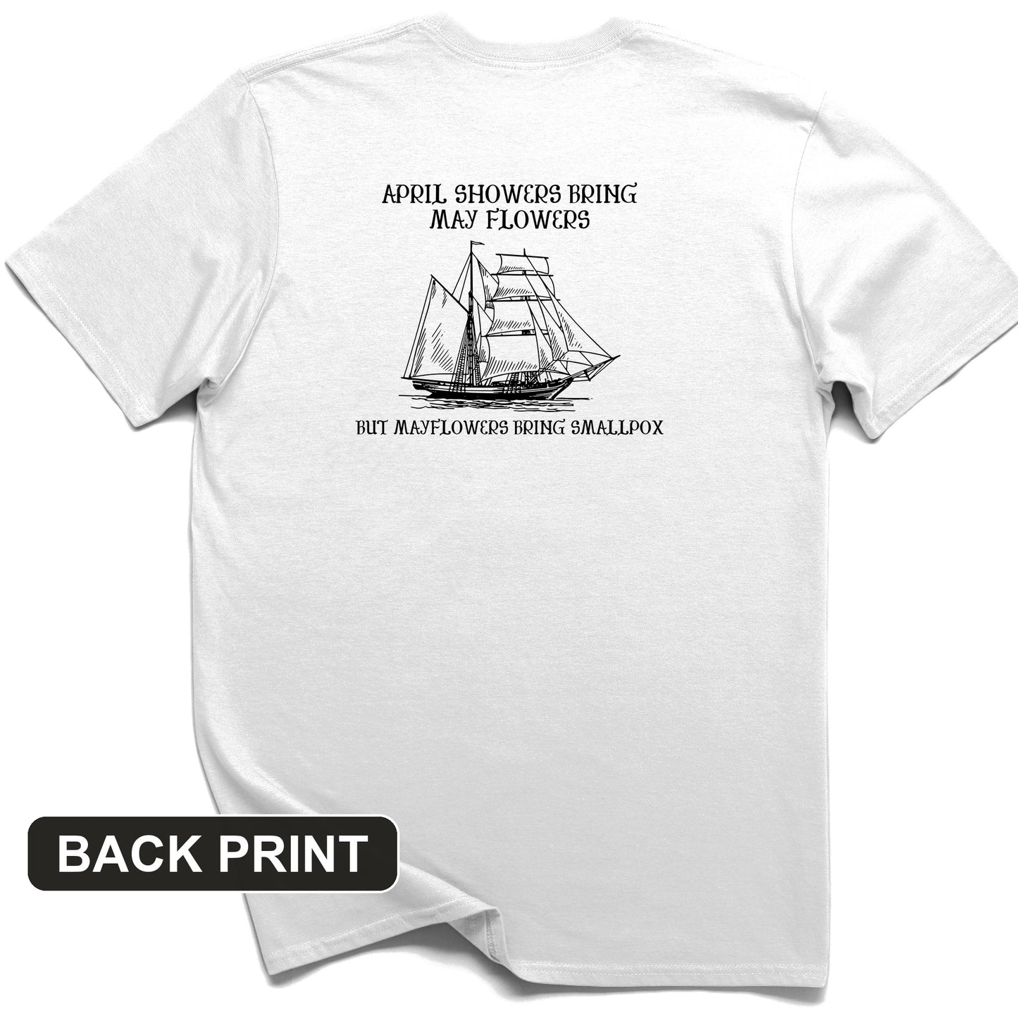 Mayflower Back Print T-Shirt