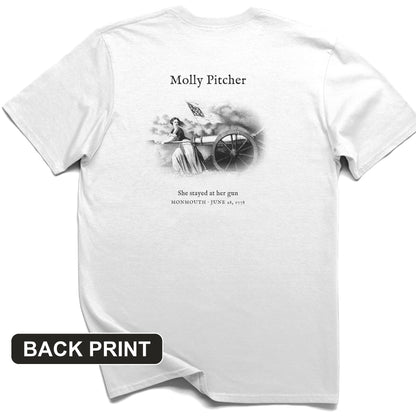 Molly Pitcher Back Print T-Shirt