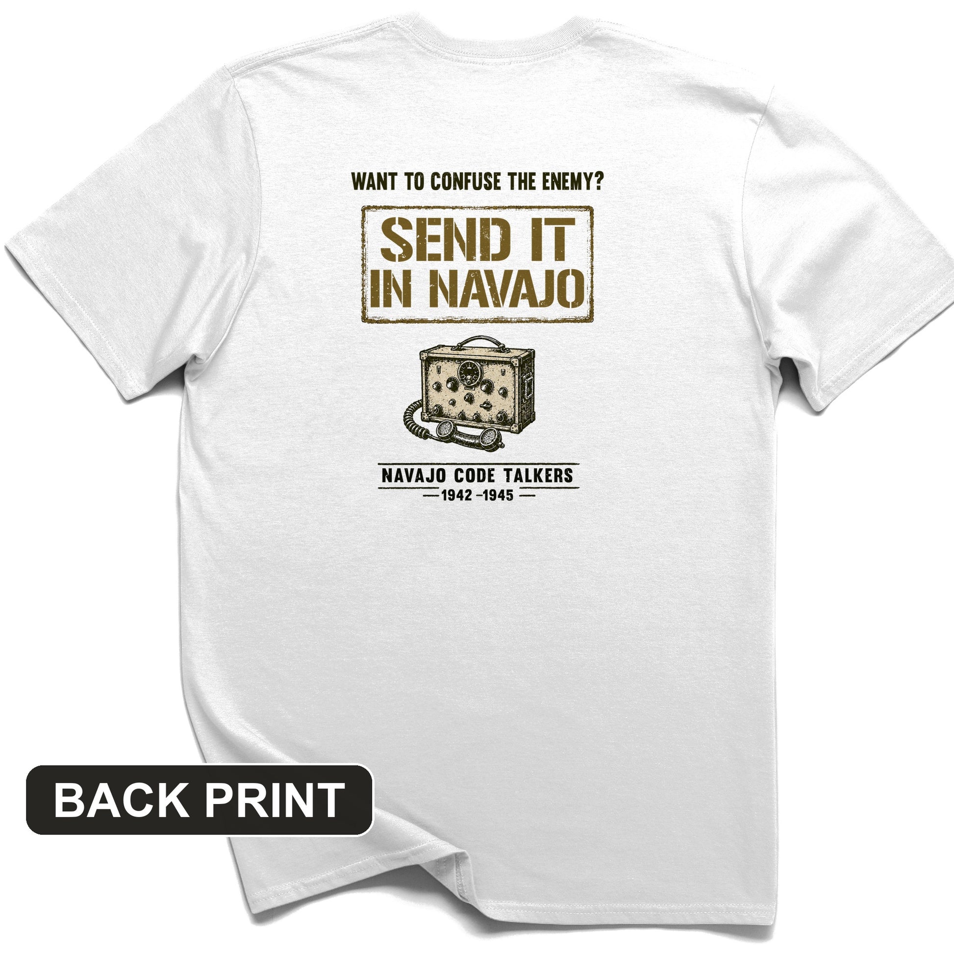 Navajo Code Talkers Back Print T-Shirt