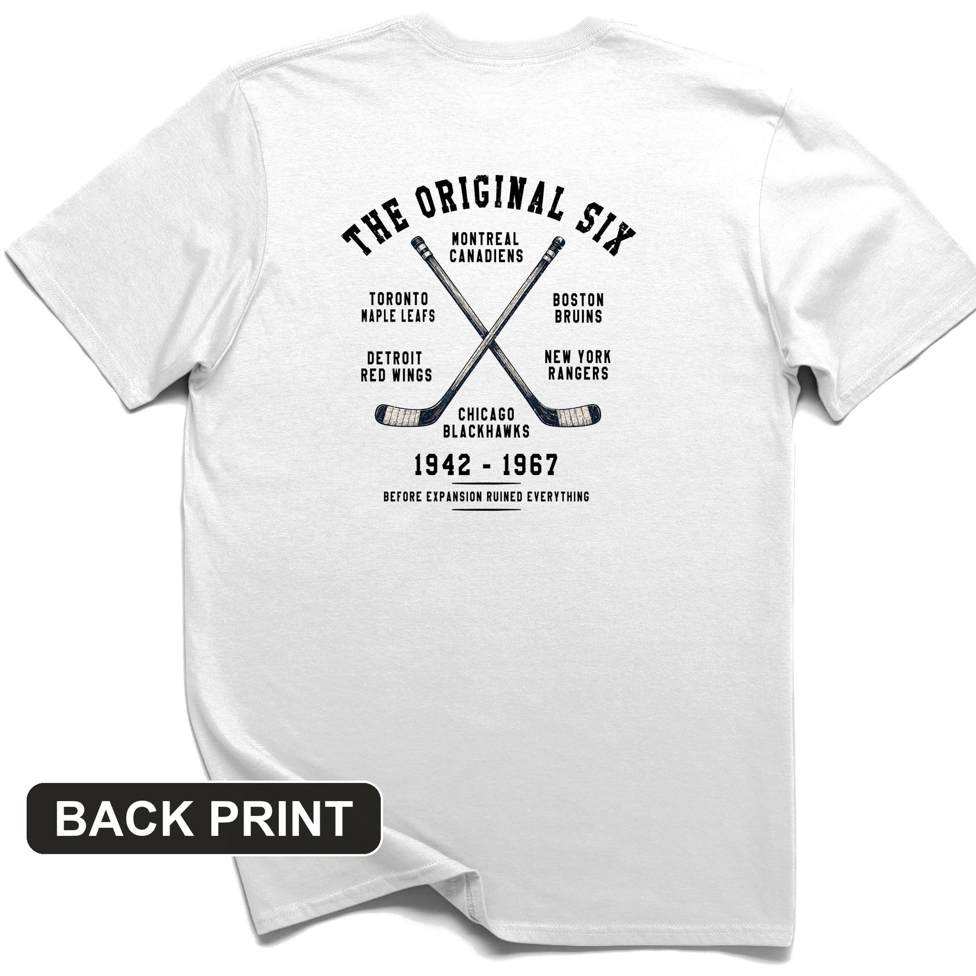 NHL Era of Six Back Print T-Shirt