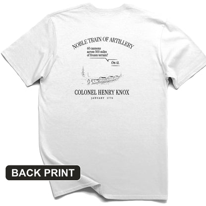Noble Train of Artillery Back Print T-Shirt