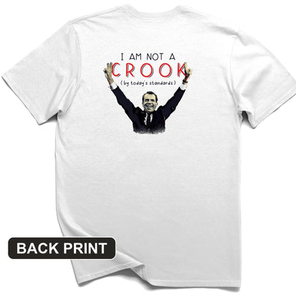 Not a Crook Back Print T-Shirt