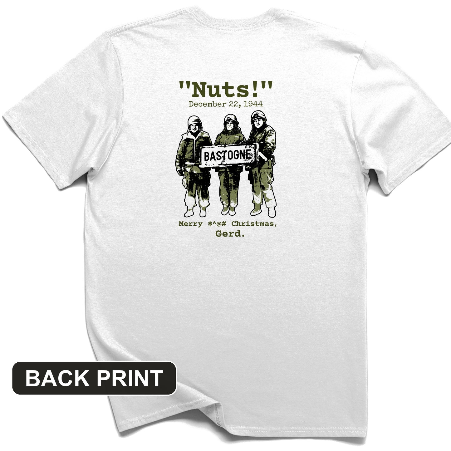 Nuts Back Print T-Shirt
