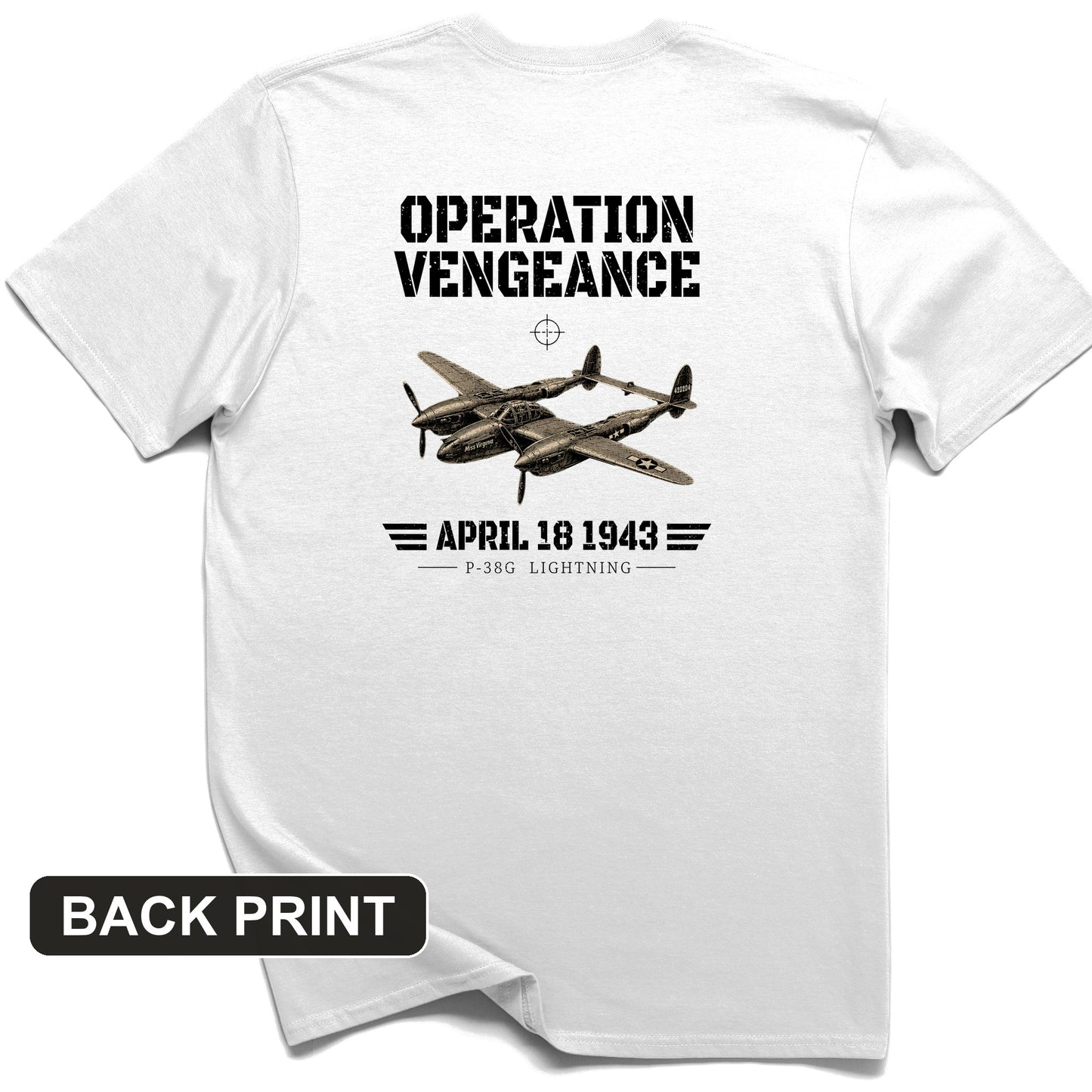 Operation Vengeance Back Print T-Shirt