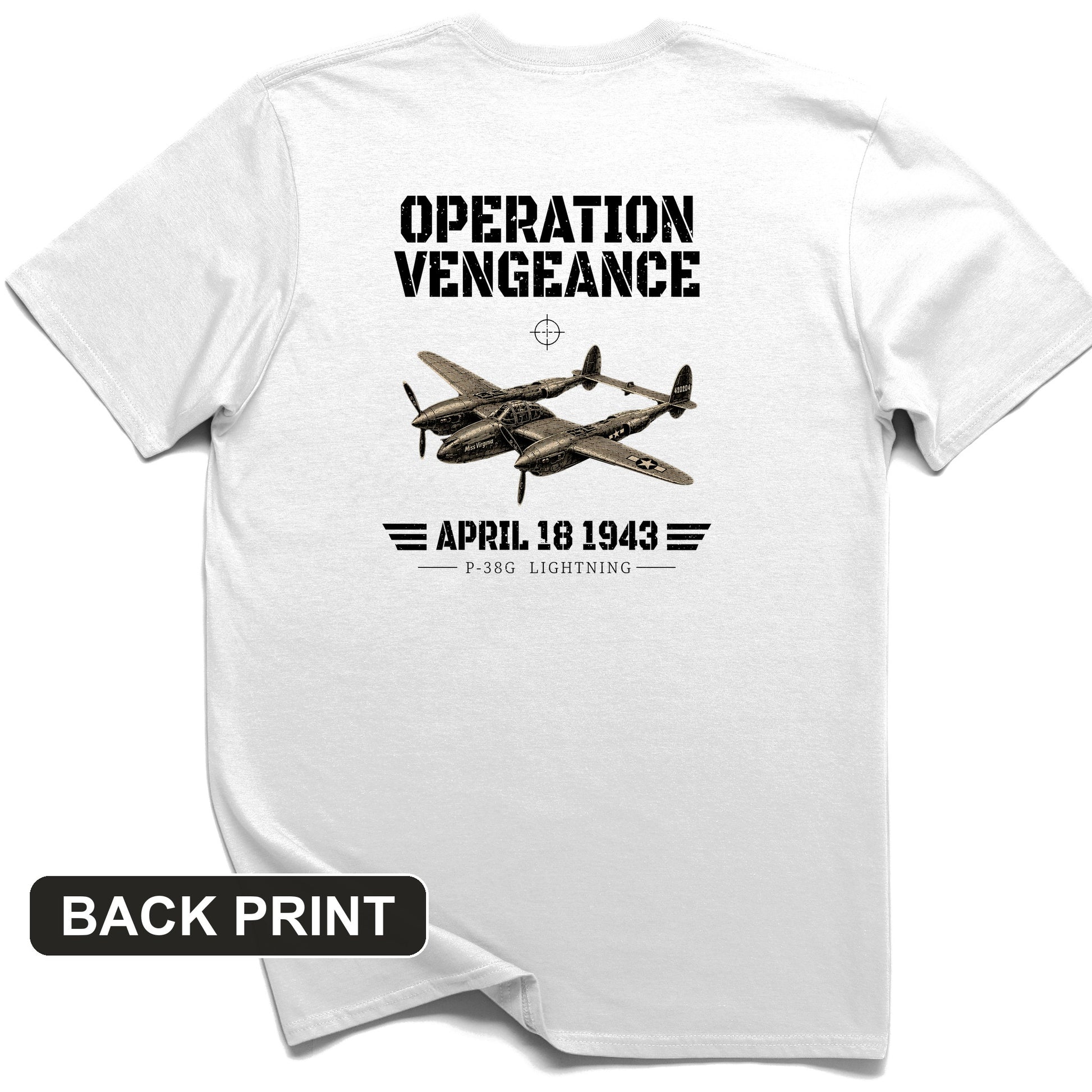 Operation Vengeance Back Print T-Shirt