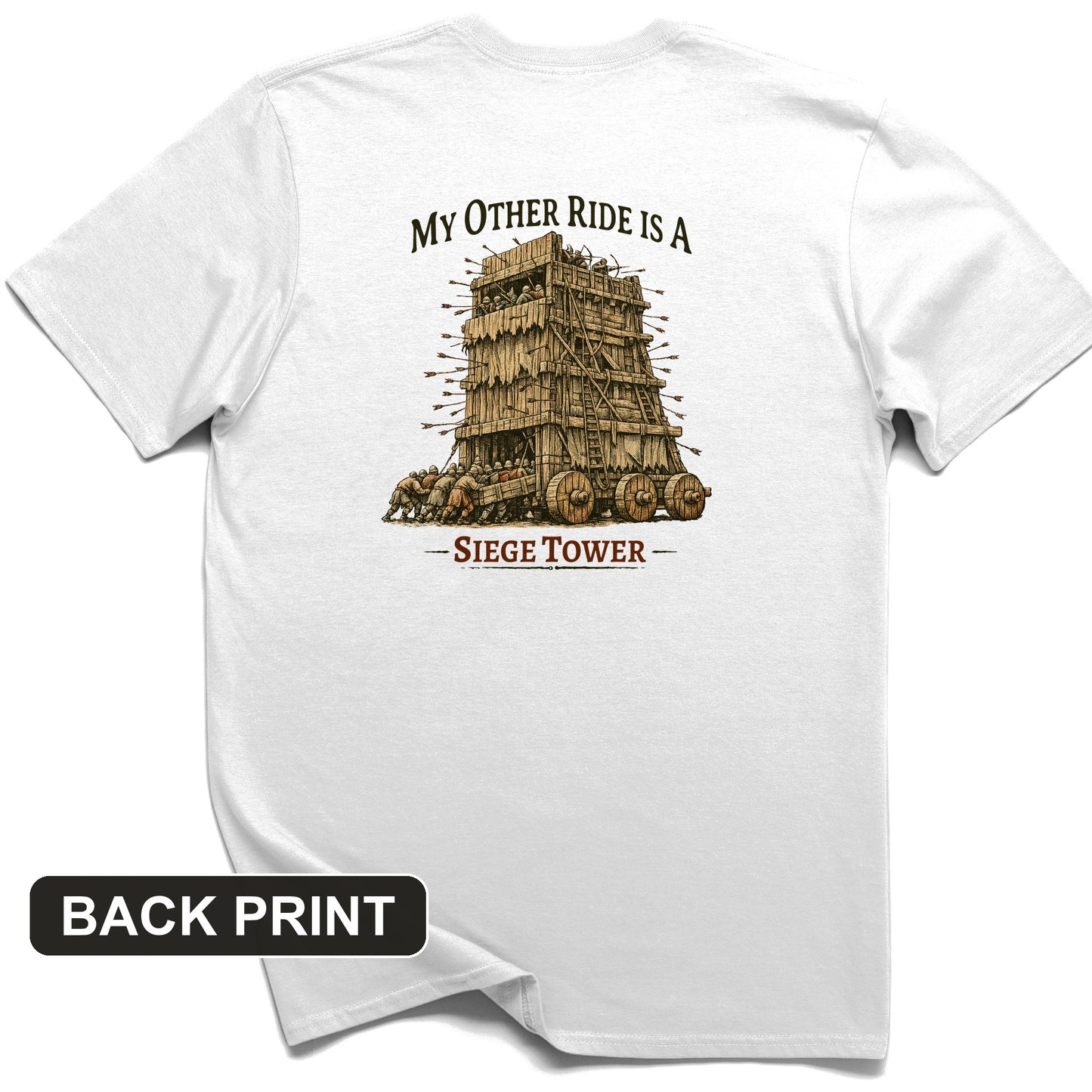 Other Ride Siege Tower Back Print T-Shirt