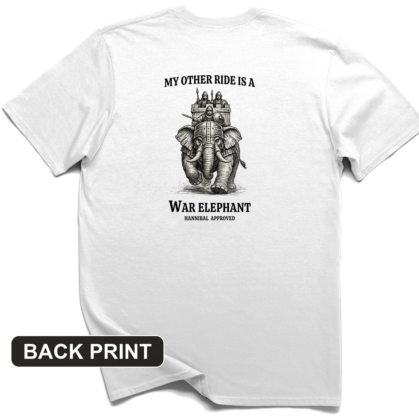 Other Ride War Elephant Back Print T-Shirt