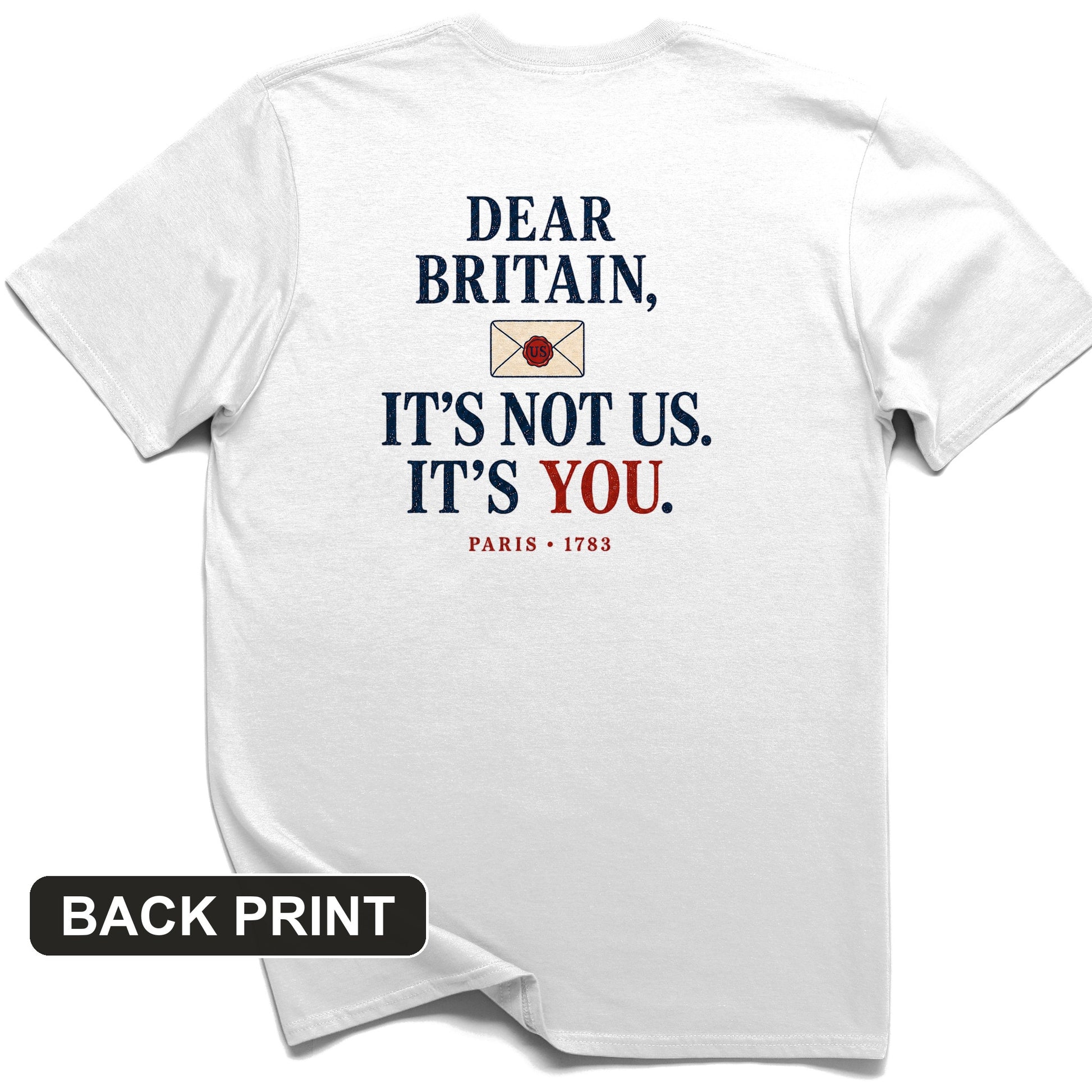 Paris 1783 Back Print T-Shirt