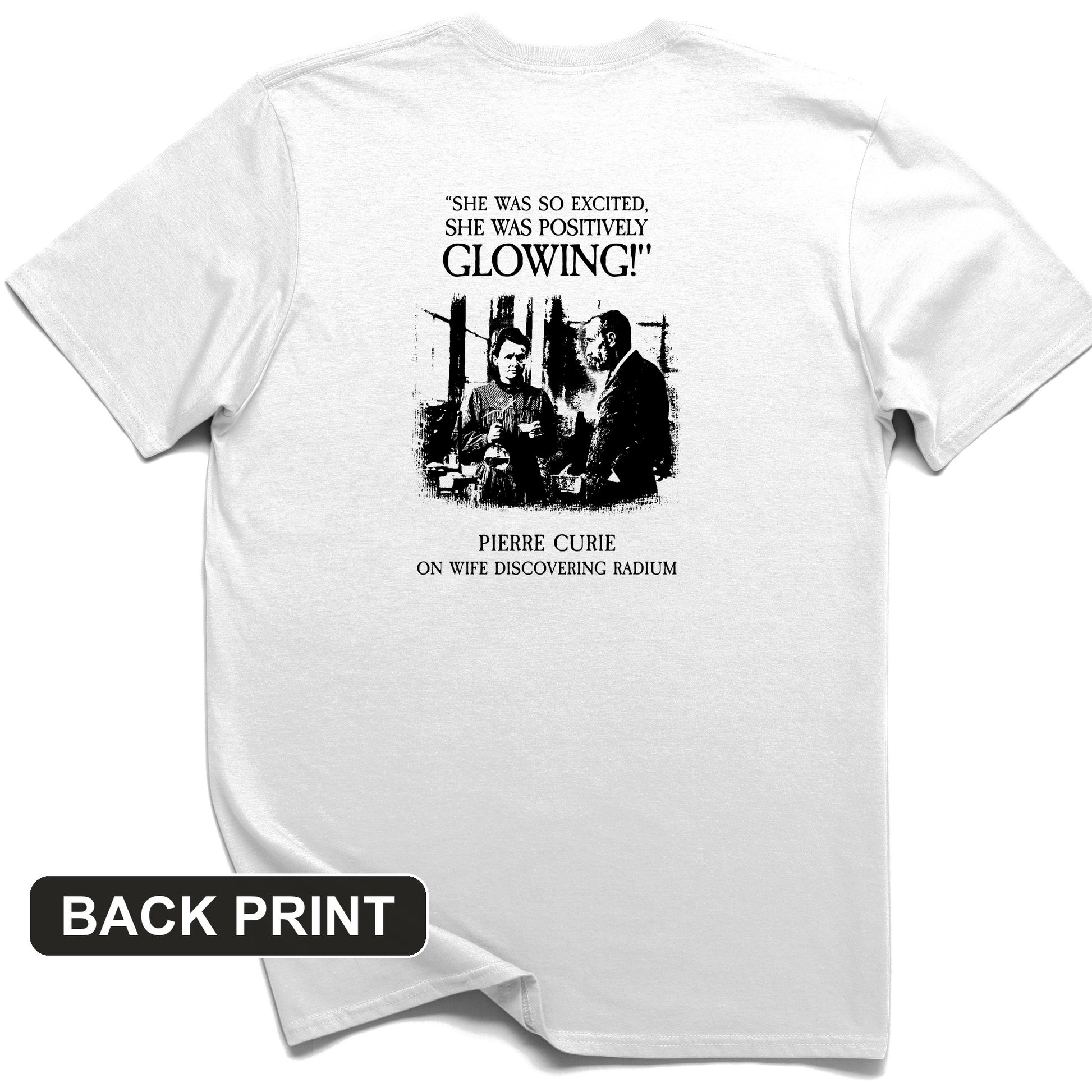 Pierre Curie Back Print T-Shirt