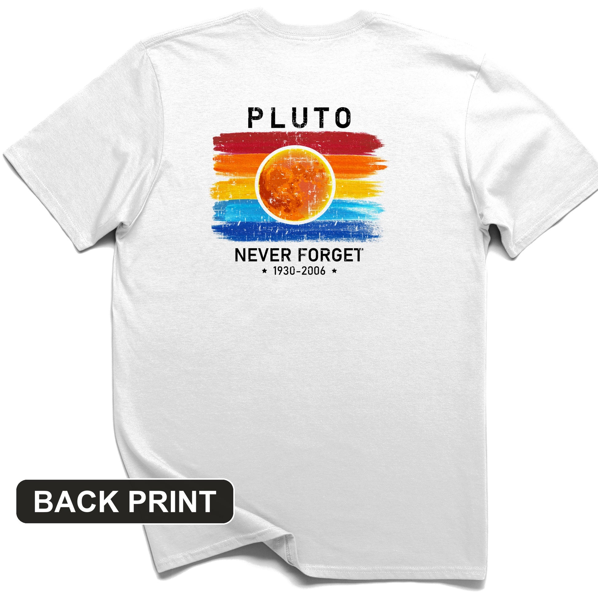 Pluto Never Forget Back Print T-Shirt